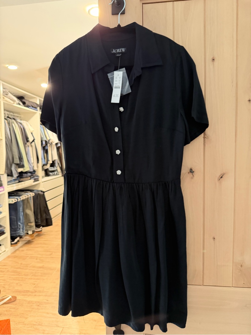 J. Crew Collection shirtdress with jewel buttons NWT SIZE 4